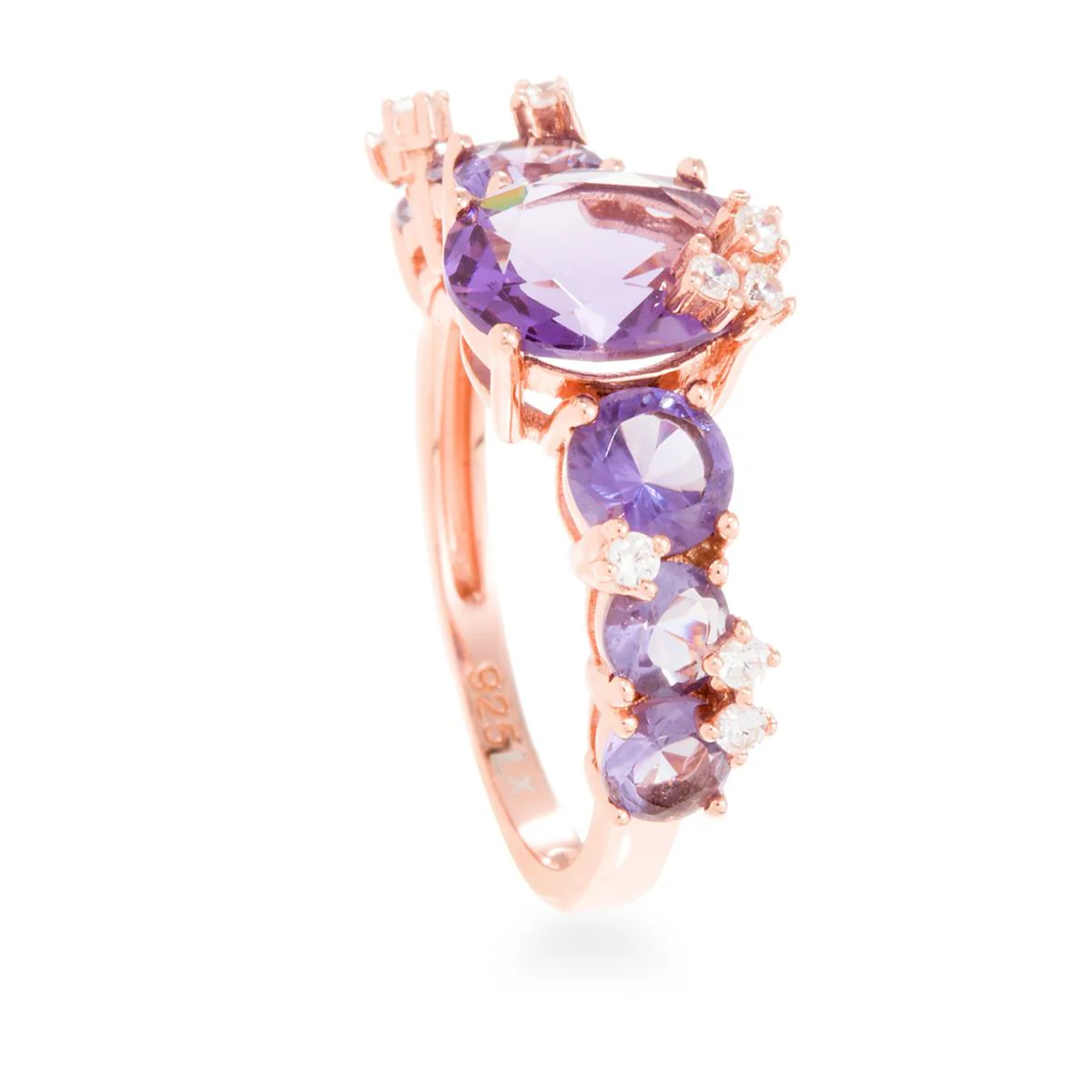 Anillo Quiyeto Plata De Ley 925 - Quiyeto MORADO