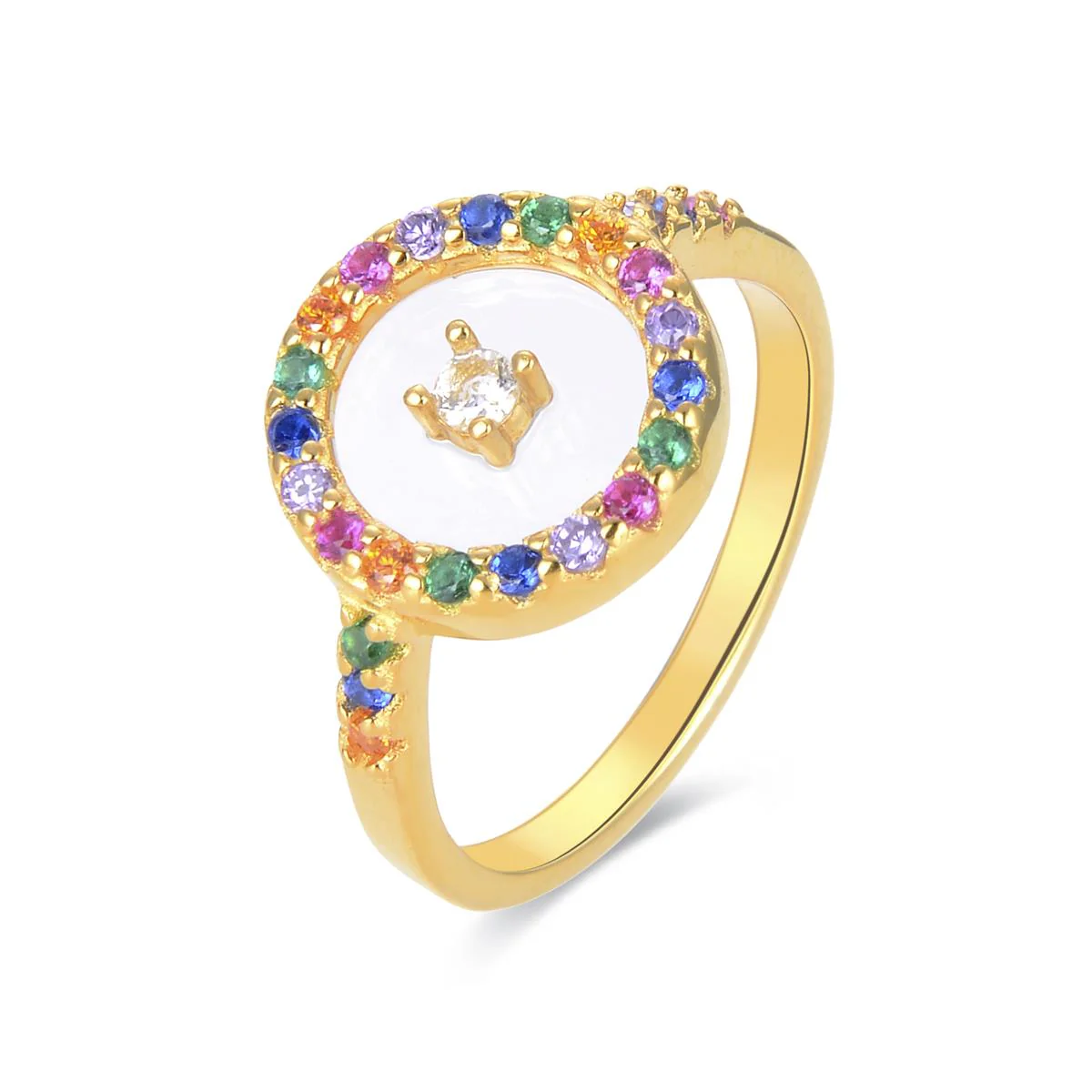 Anillo Raldain Plata De Ley 925 - Raldain MULTICOLOR