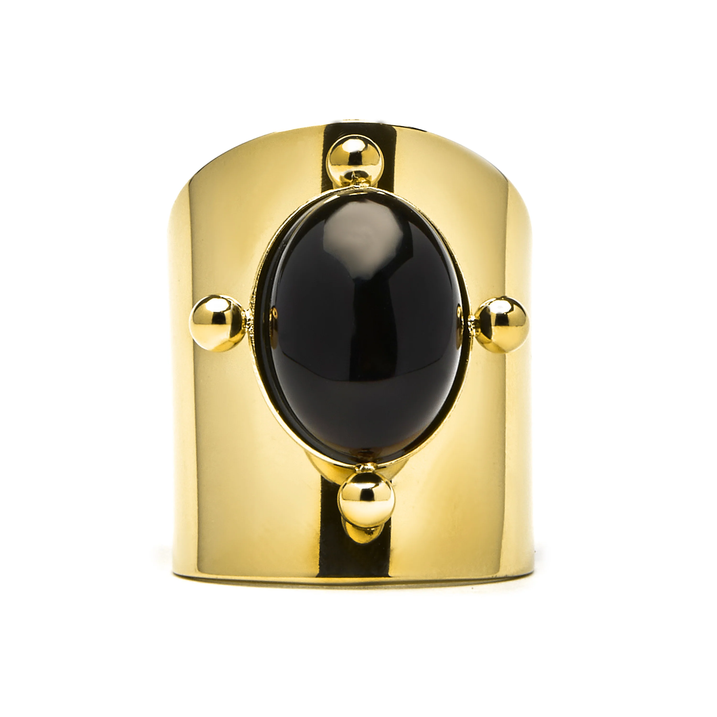 Anillo de Ónix acabado en oro amarillo 18K- Rhumo - Image 4
