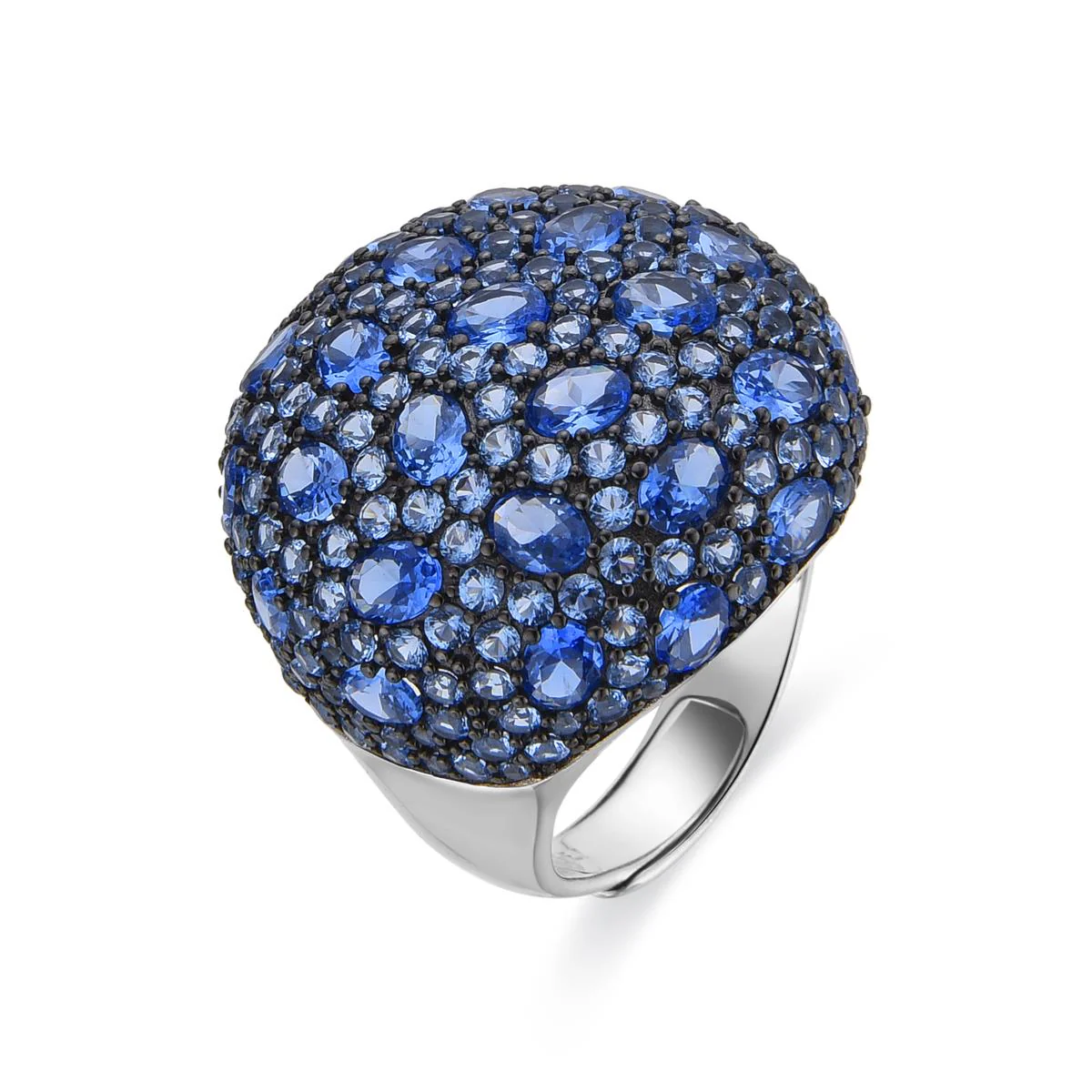 Anillo Rikao Plata de Ley 925 - Rikao AZUL