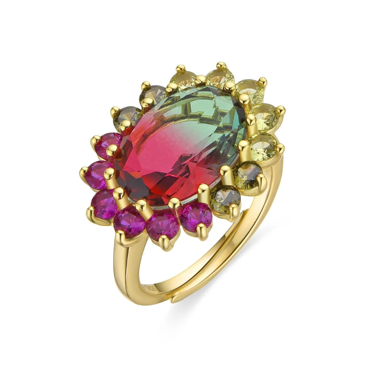 Anillo Rotha Plata de Ley 925 - Rotha VERDE