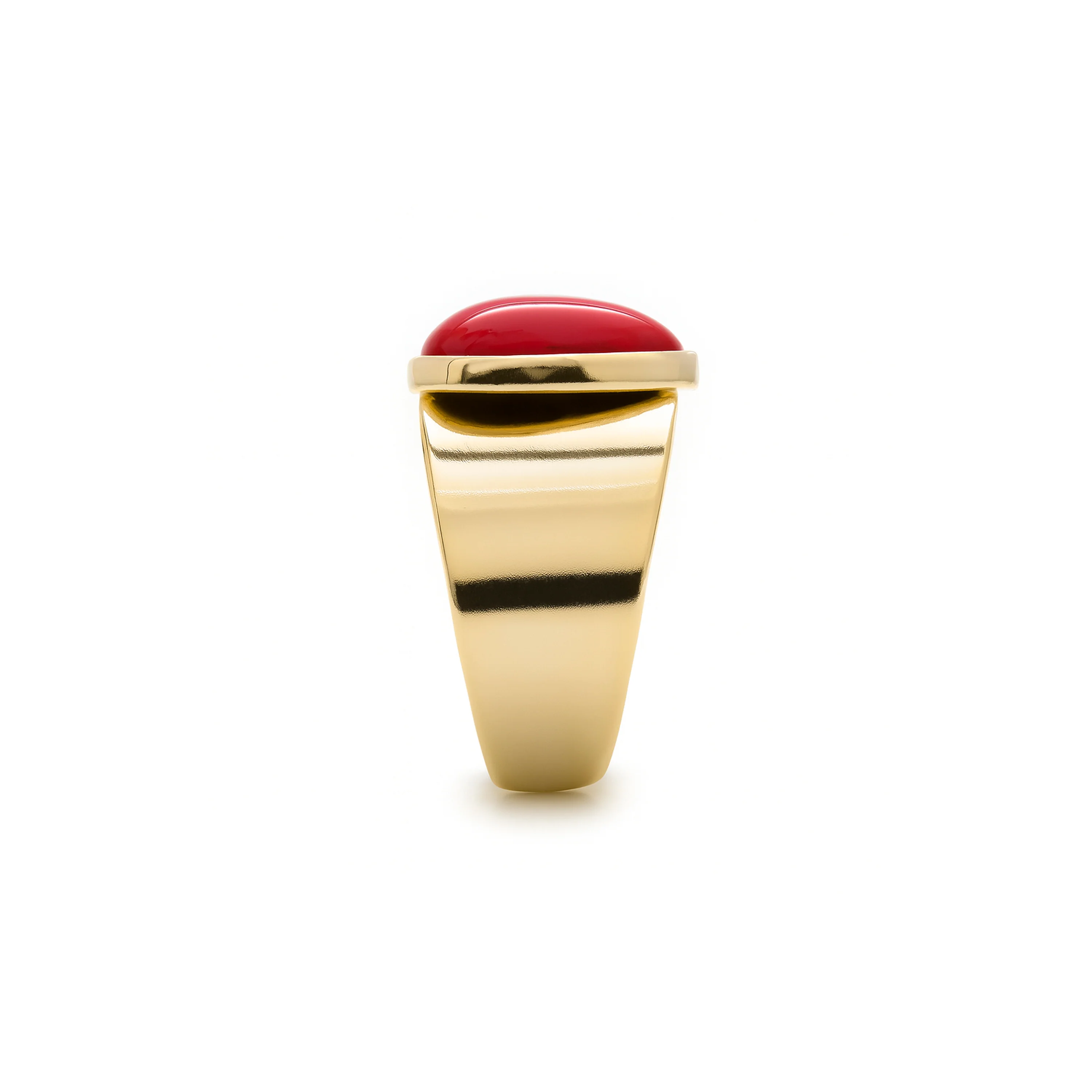 Anillo de Coral acabado en oro amarillo 18K - Sheak - Image 3
