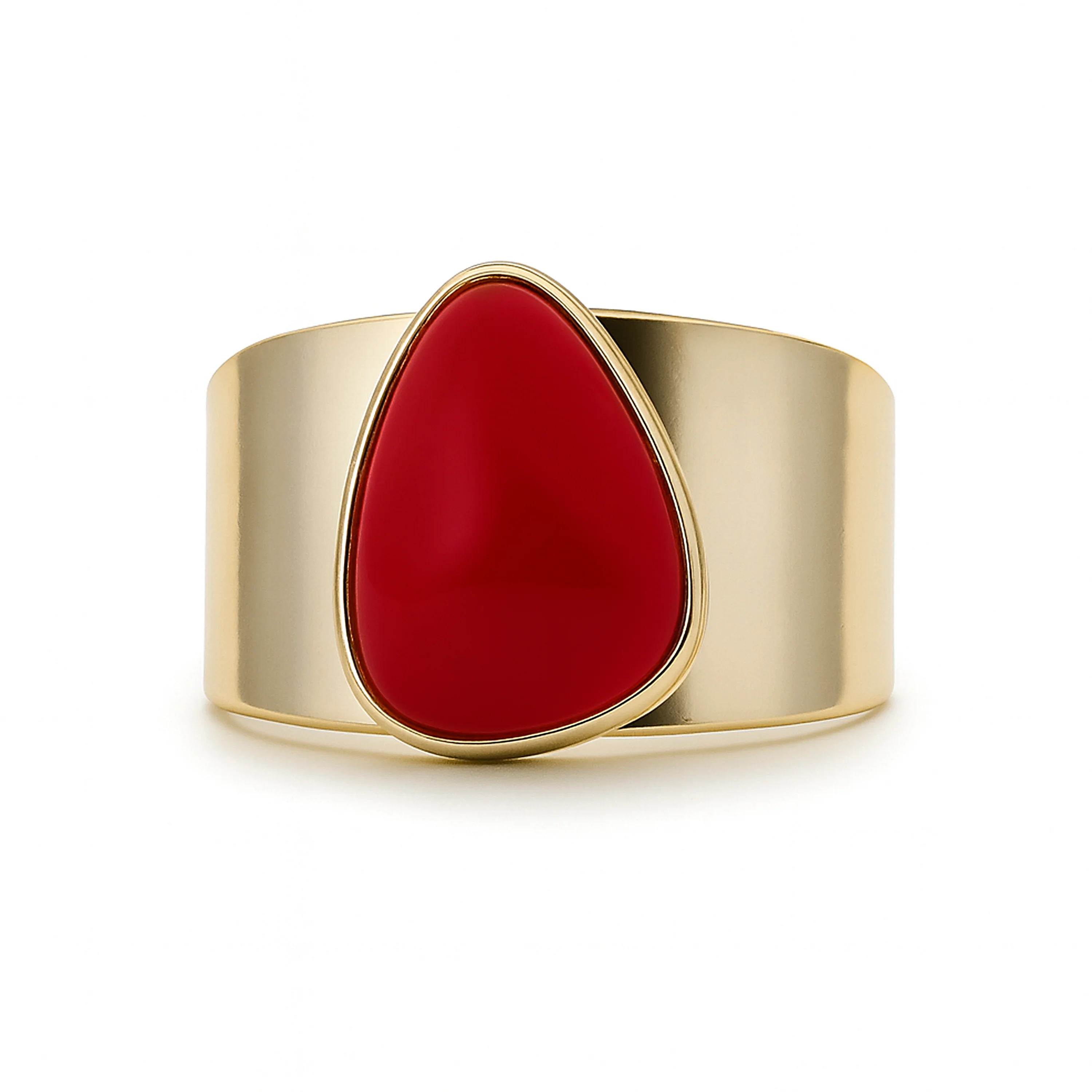 Anillo de Coral acabado en oro amarillo 18K - Sheak - Image 5