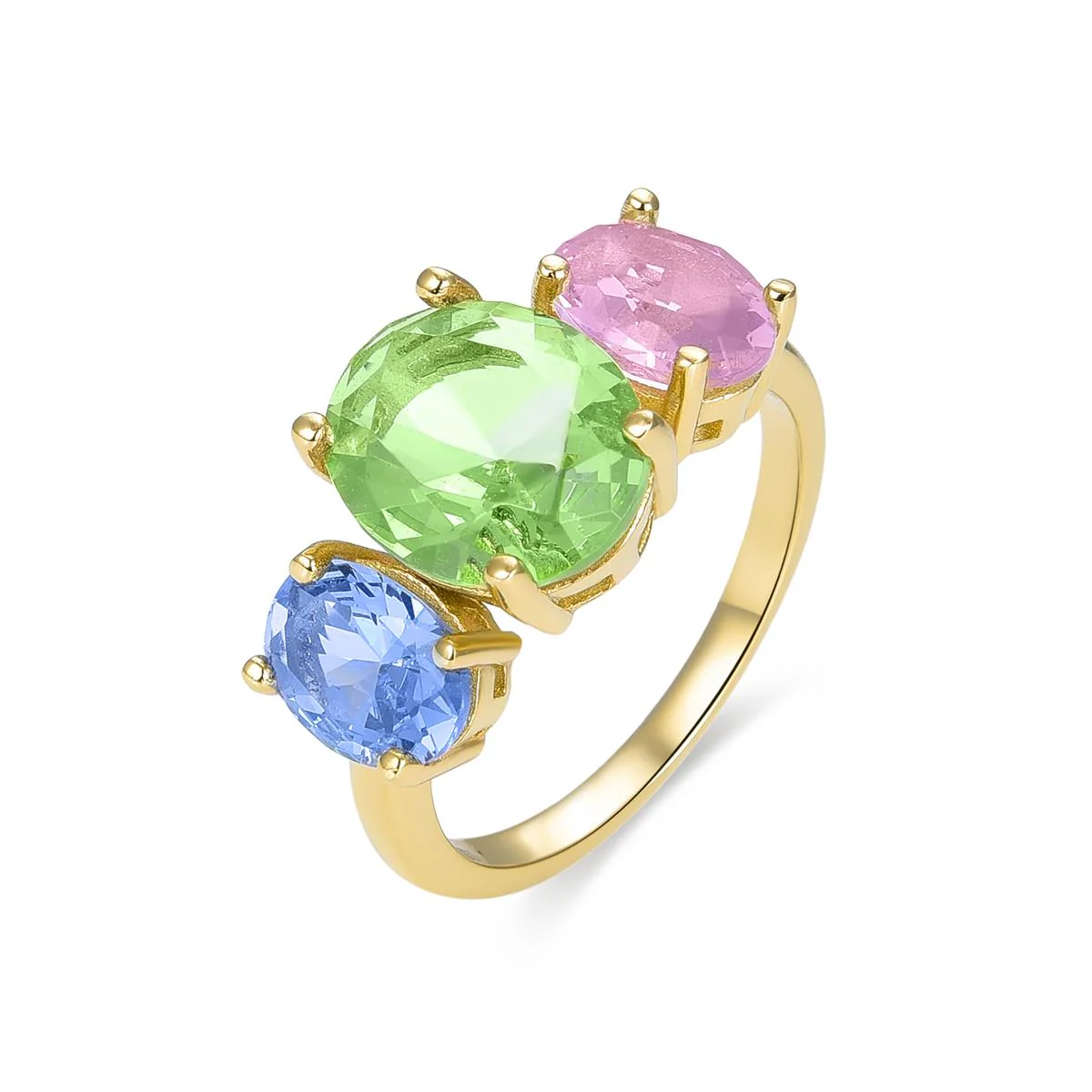 Anillo Shyni Plata De Ley 925 - Shyni MULTICOLOR