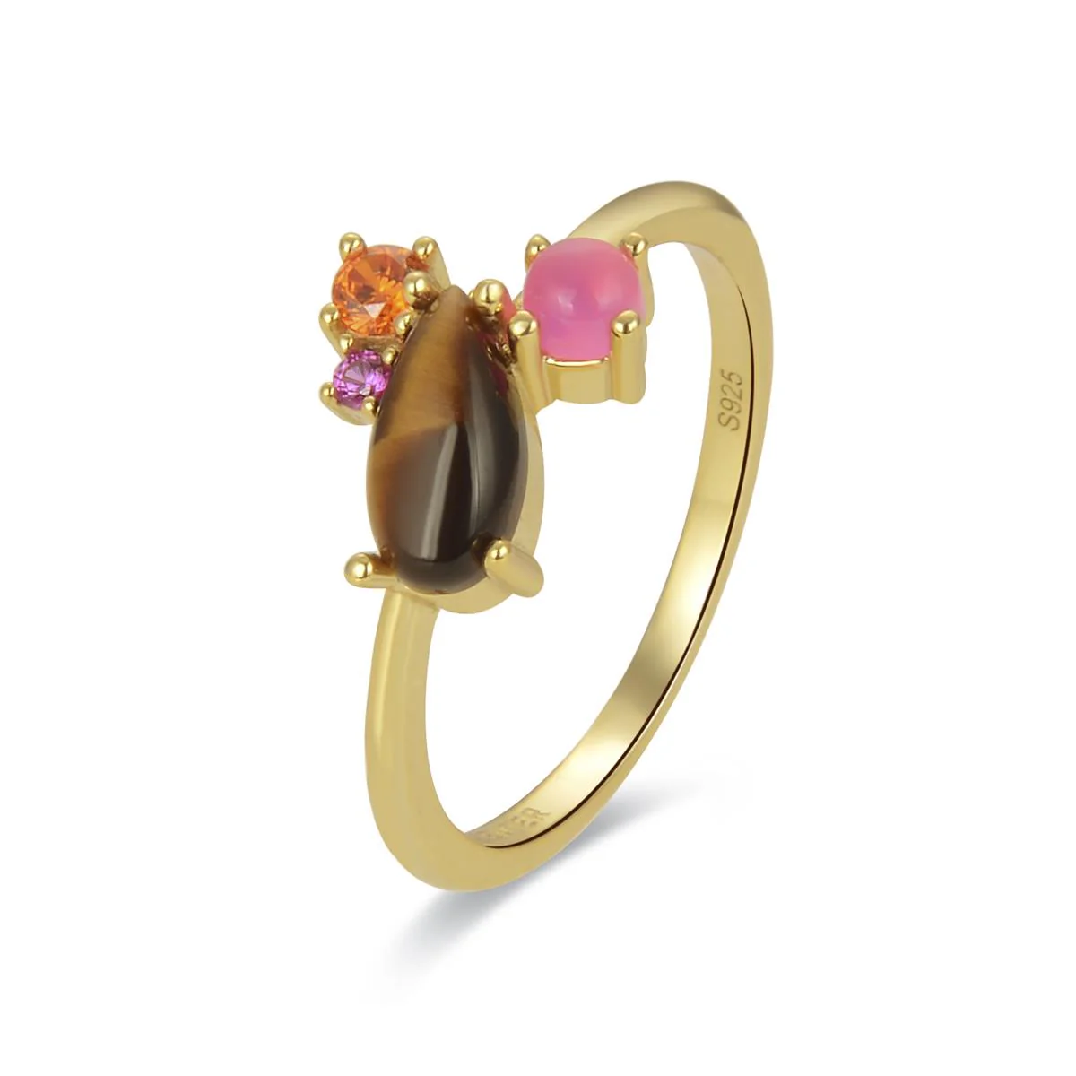 Anillo Simly Plata De Ley 925 - Simly MARRON