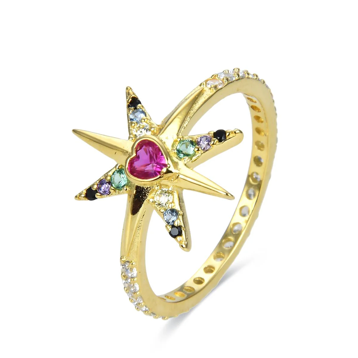 Anillo Syrys Plata De Ley 925 - Syrys MULTICOLOR