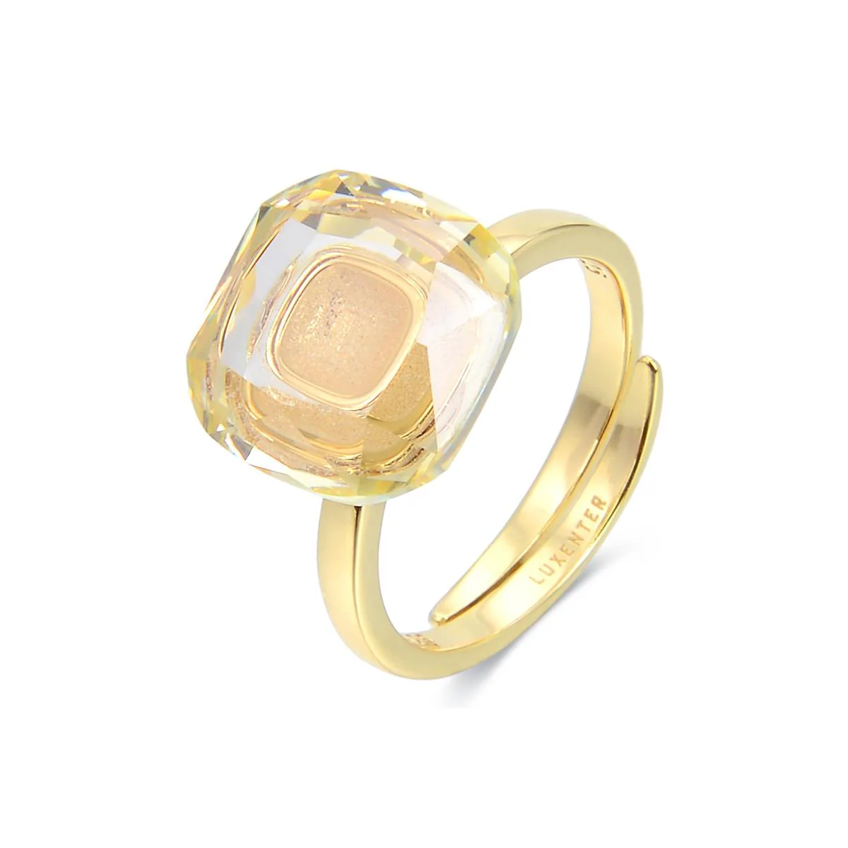 Anillo Taske Plata De Ley 925 - Taske AMARILLO