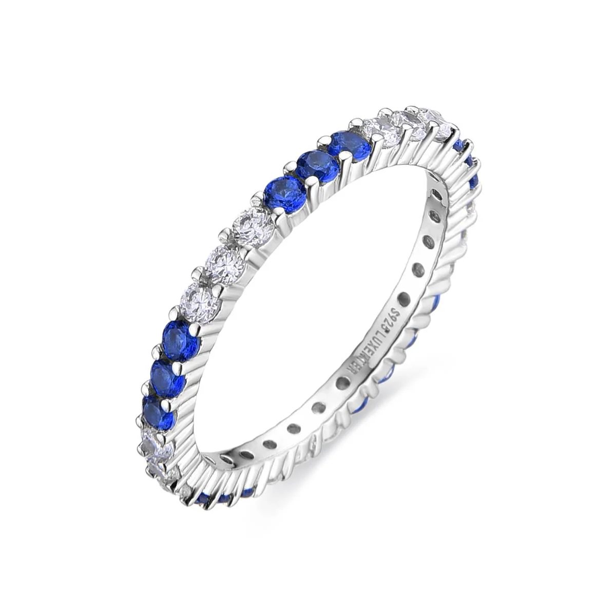 Anillo Thana Plata de Ley 925 - Thana AZUL