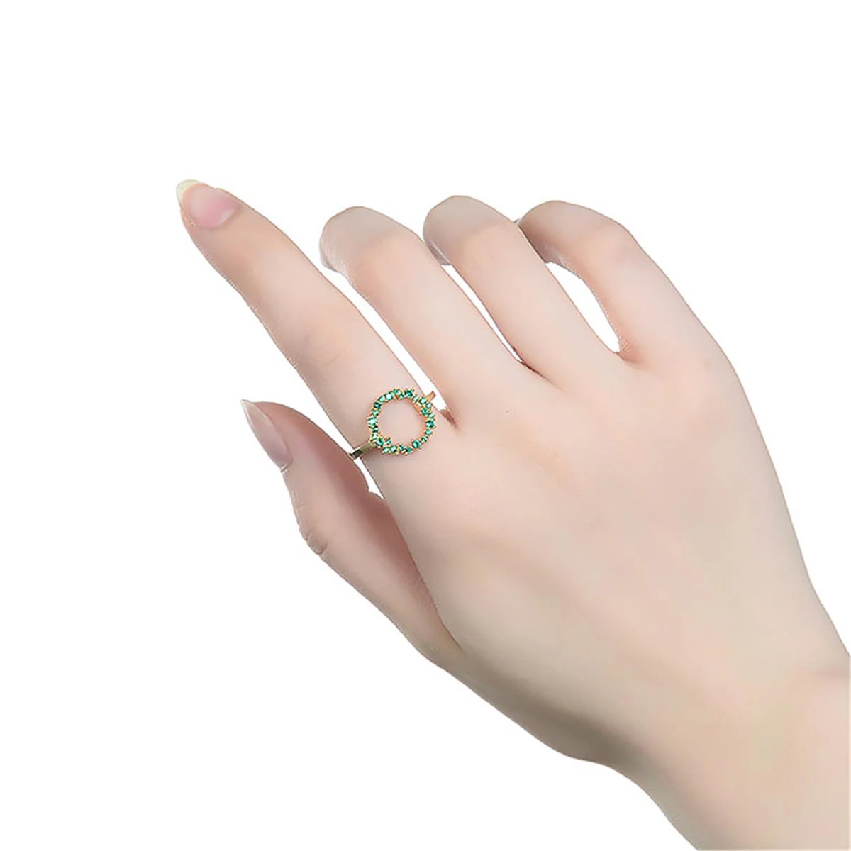 Anillo Thilak Plata De Ley 925 - Thilak VERDE - Image 2