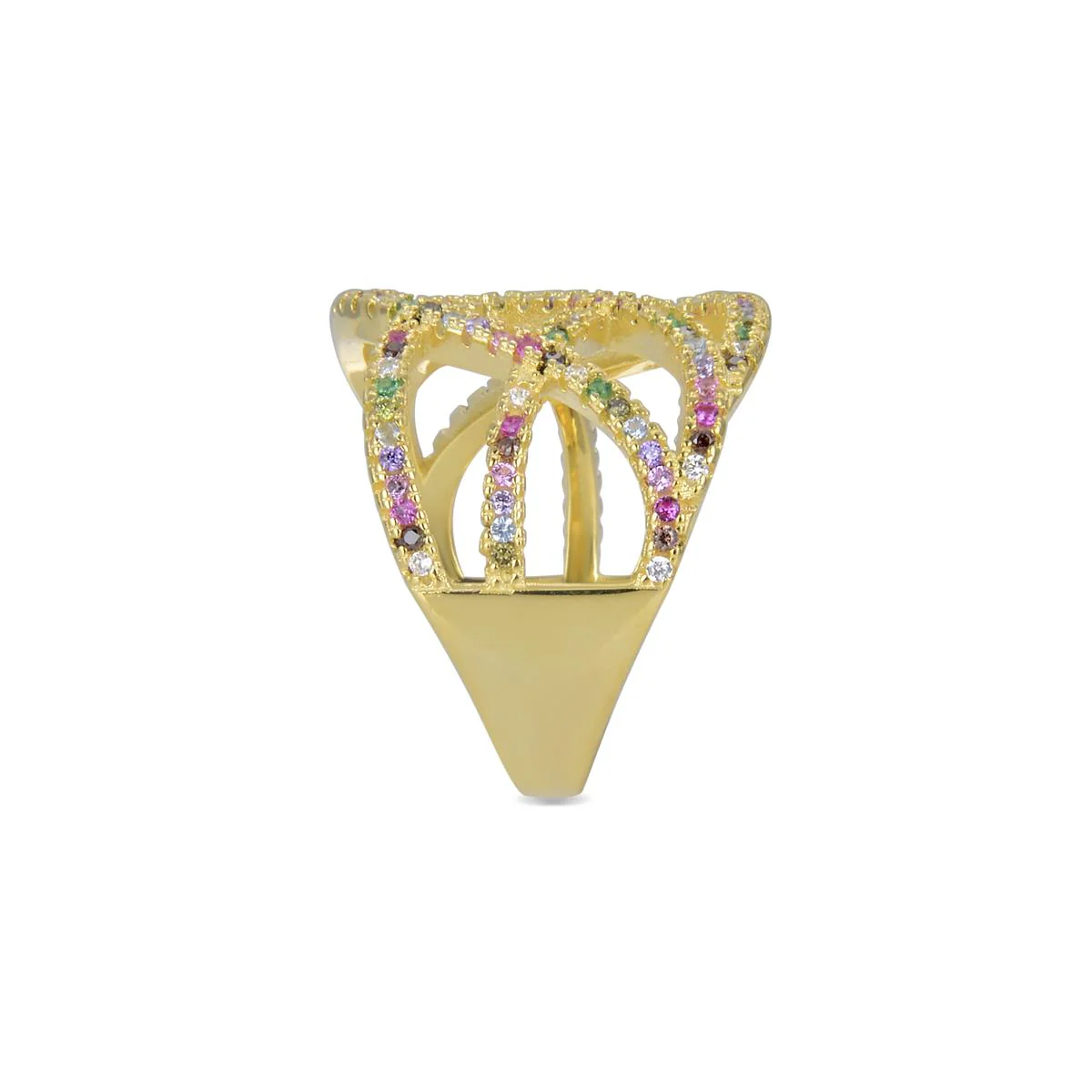 Anillo Tikel Plata De Ley 925 - Tikel MULTICOLOR - Image 2