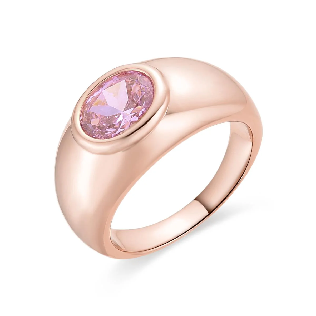Anillo Tiluh acabado en oro amarillo de 18K - Tiluh ROSA