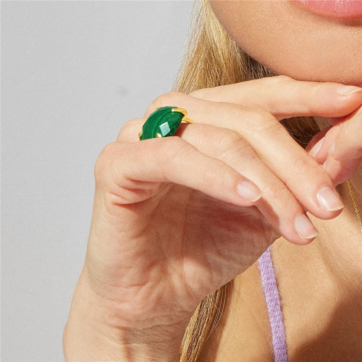 Anillo Timbur Plata De Ley 925 - Timbur VERDE - Image 4