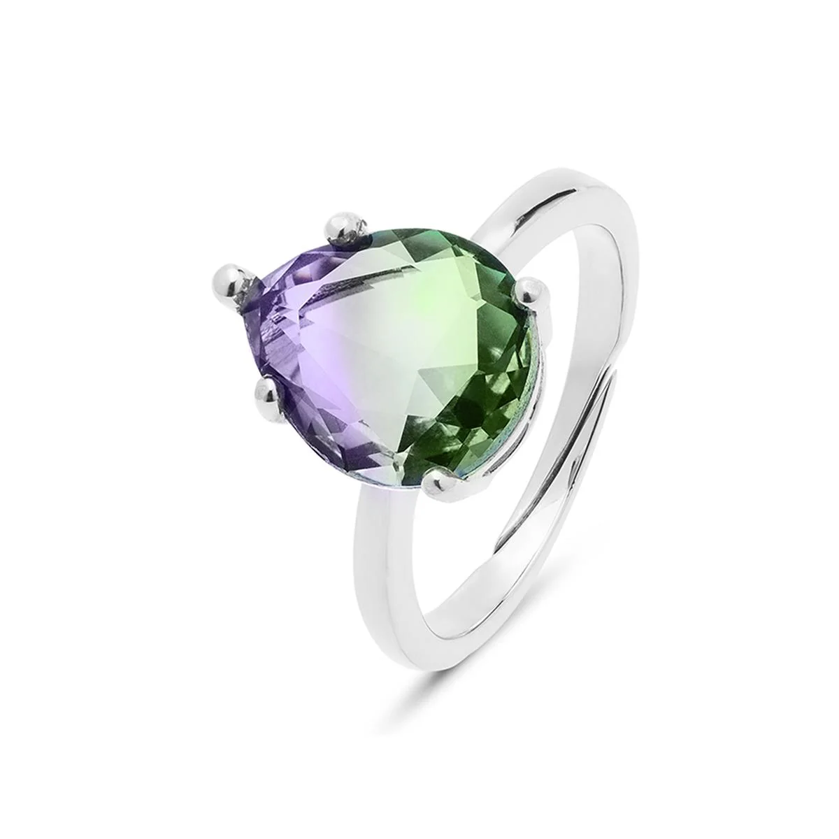 ANILLO TORED PLATA - Tored MORADO