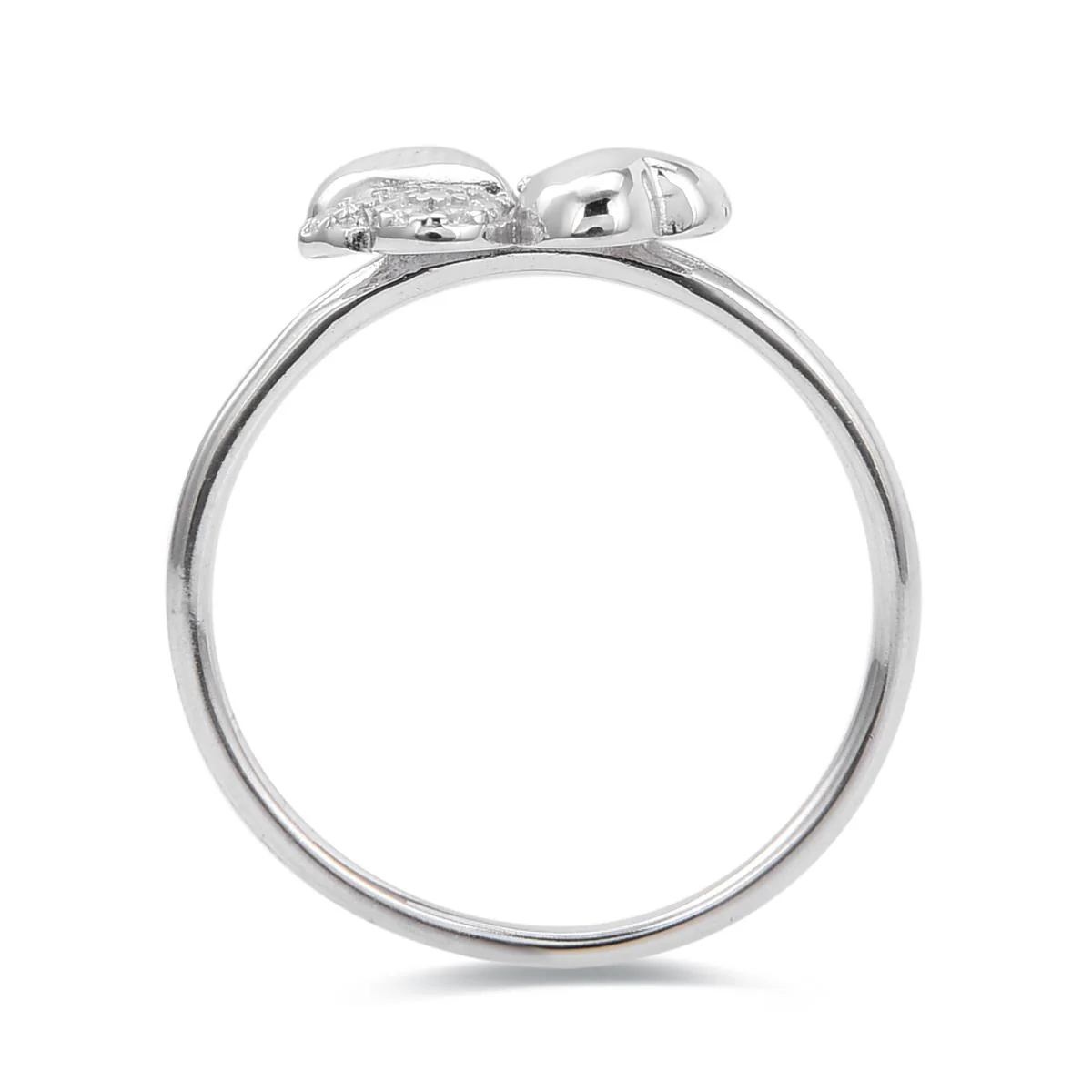Anillo Trébol Plata De Ley 925 - Trébol BLANCO - Image 4