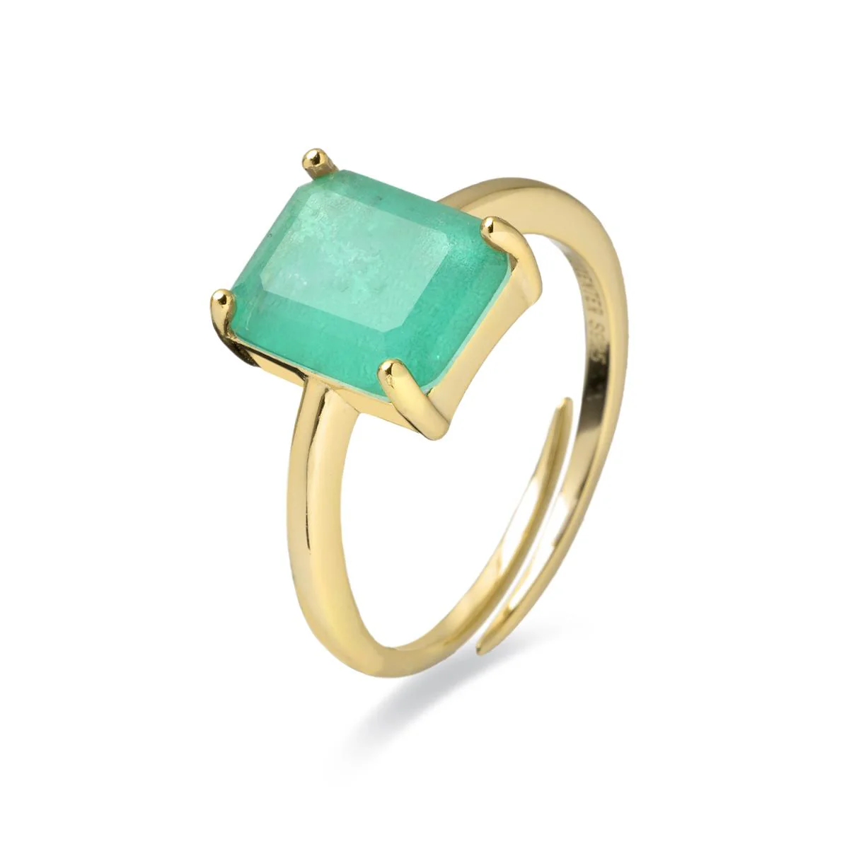 Anillo Tyfara Plata De Ley 925 - Tyfara VERDE