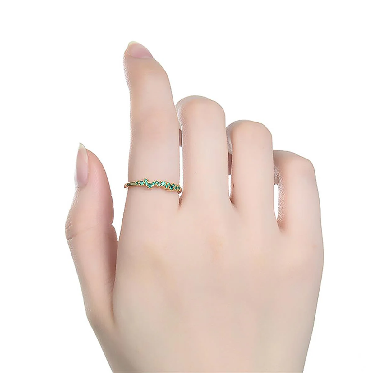 Anillo Tyrlor Plata De Ley 925 - Tyrlor VERDE - Image 2