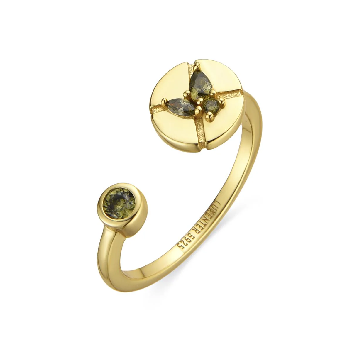 Anillo Ufore Plata de Ley 925 - Ufore VERDE
