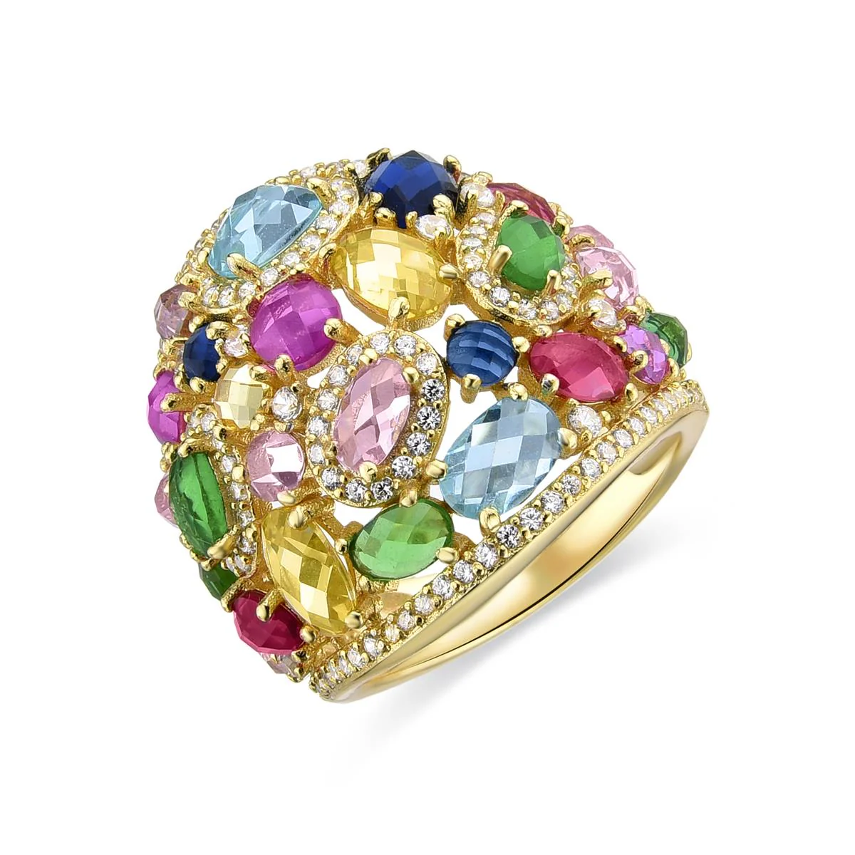 Anillo Unaz Plata de Ley 925 - Unaz MULTICOLOR