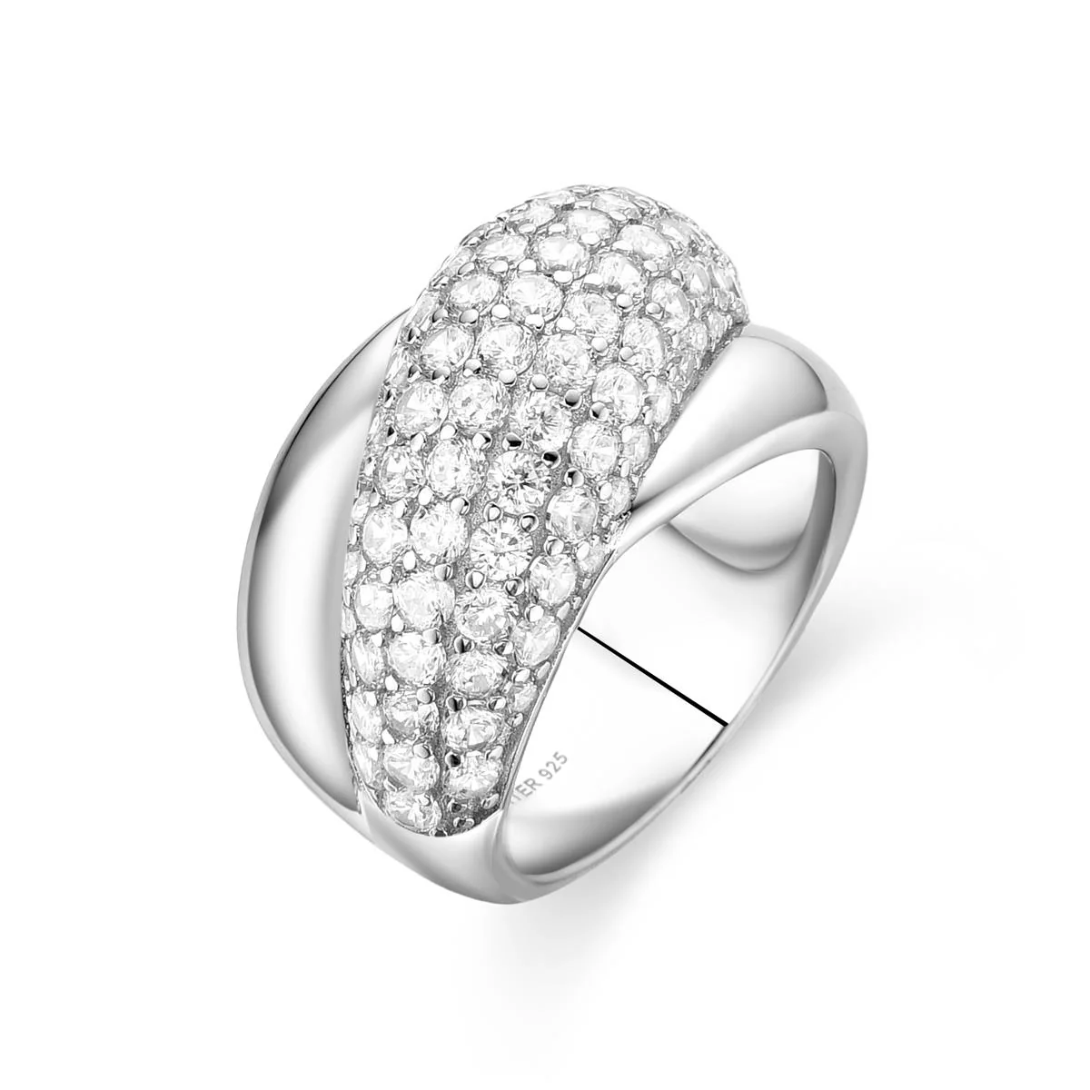 Anillo Ural Plata de Ley 925 - Ural BLANCO