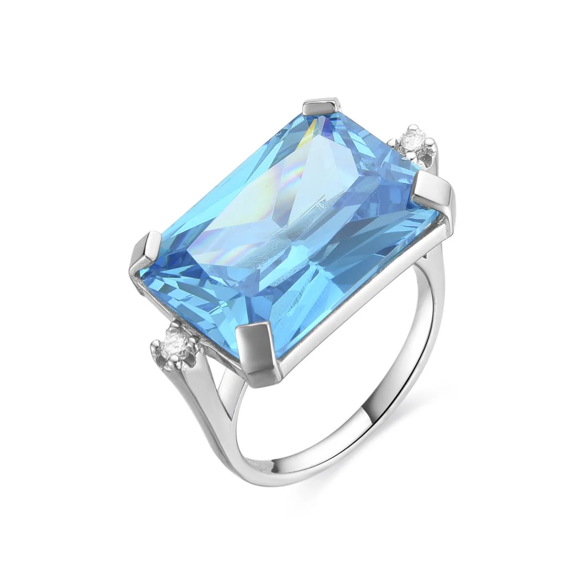 Anillo Vallek Plata de Ley 925 - Vallek AZUL
