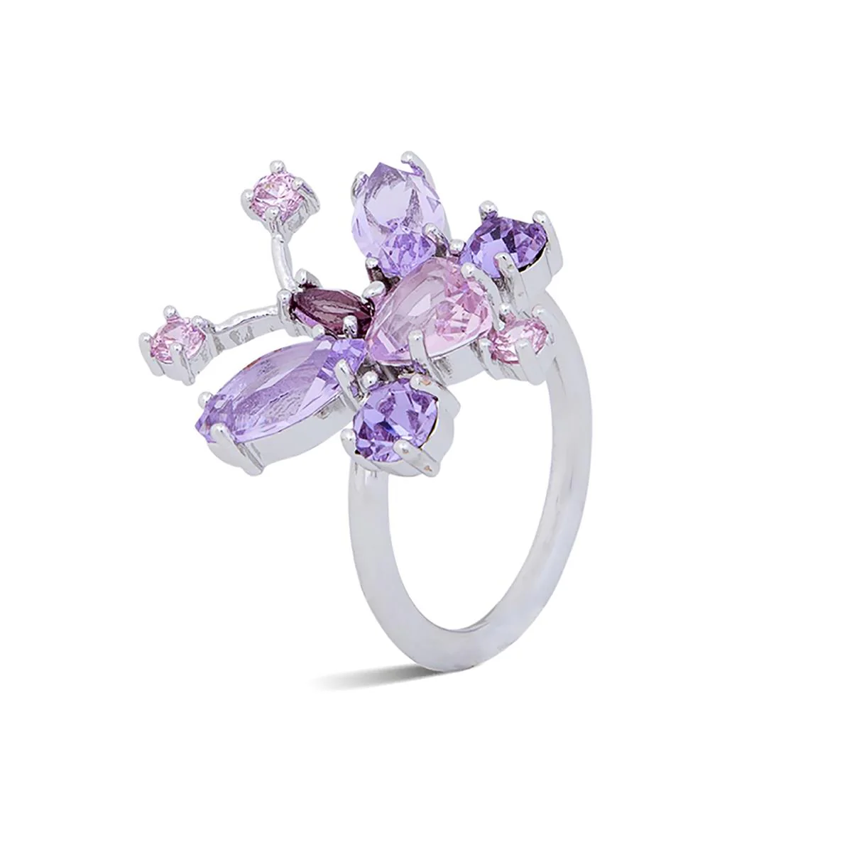 Anillo Vlinder acabado en Rodio - Vlinder MULTICOLOR