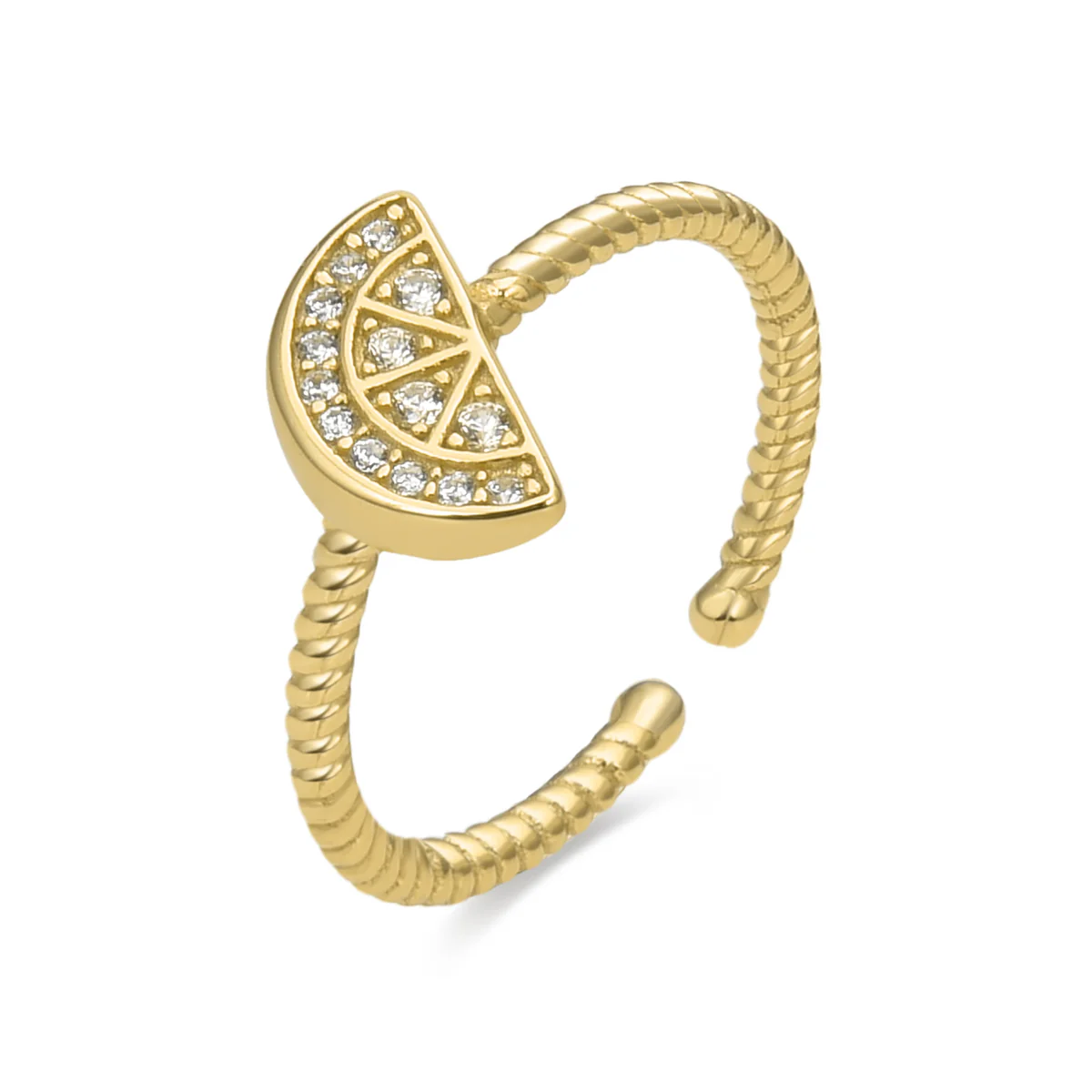 Anillo Vyatle Plata De Ley 925 - Vyatle AMARILLO
