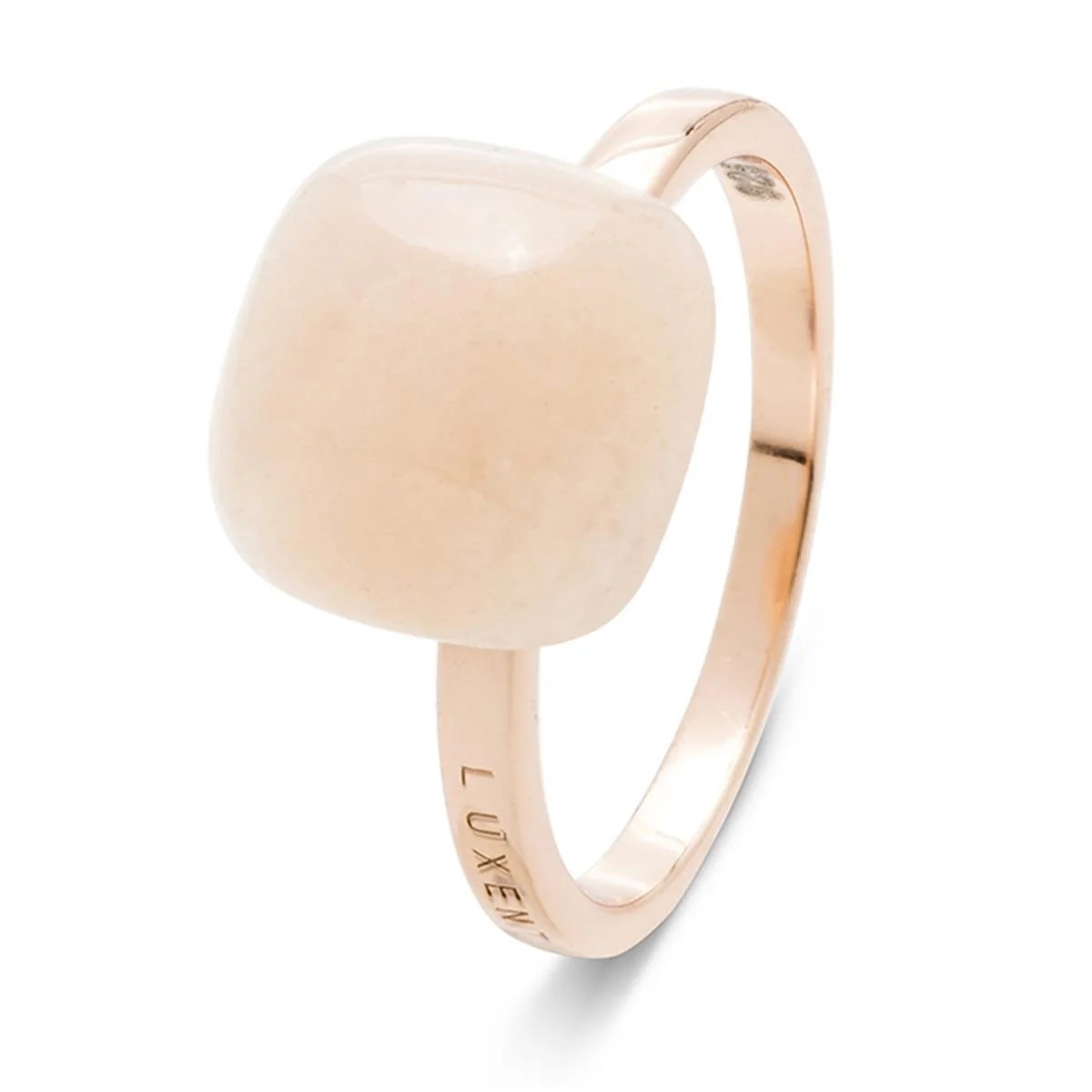 Anillo Wilma Plata, Oro rosa y Piedra del sol - Wilma NARANJA