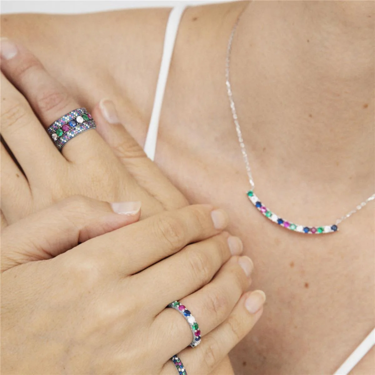 Anillo Xibow Plata De Ley 925 - Xibow MULTICOLOR - Image 2