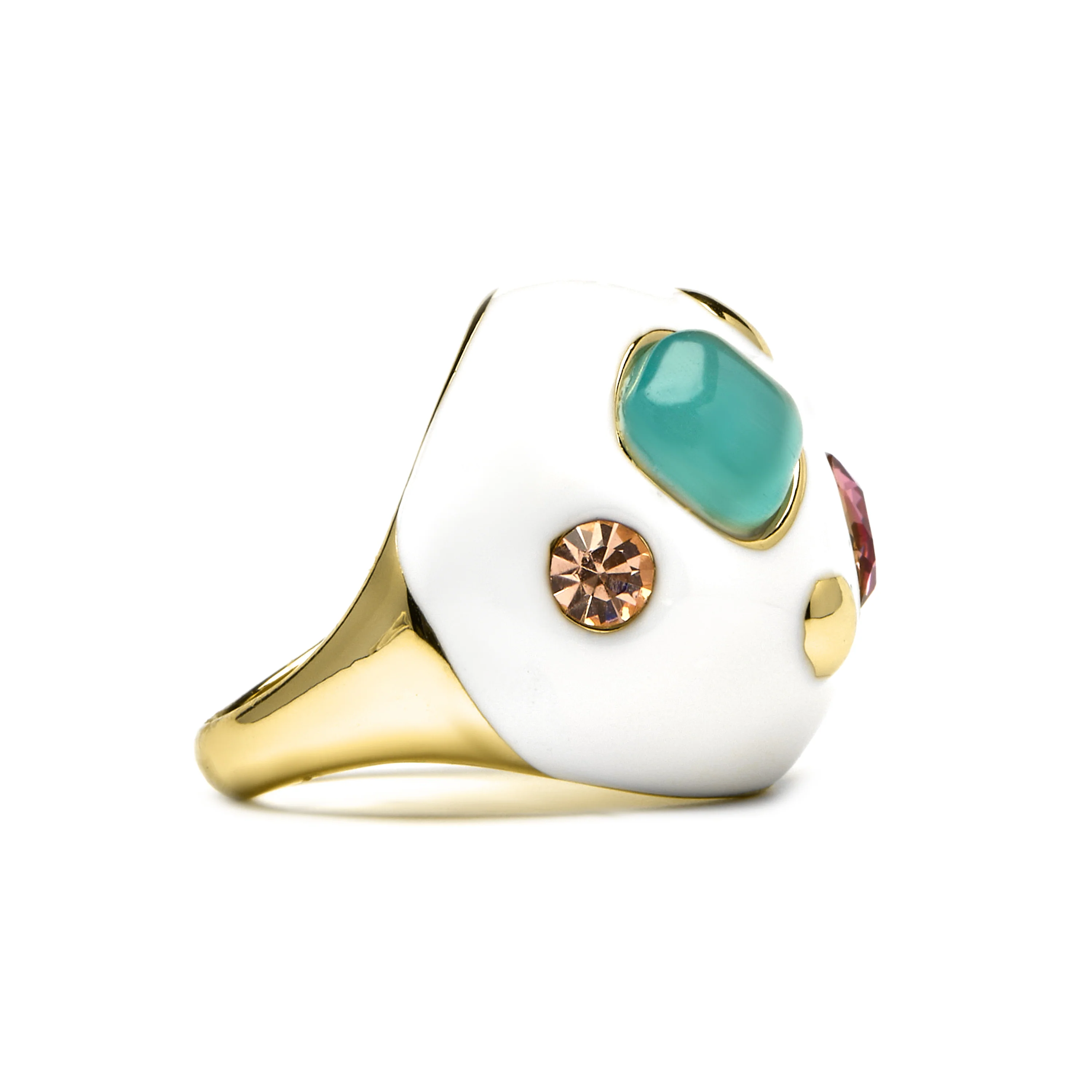 Anillo acabado en oro amarillo 18K - Yever - Image 3