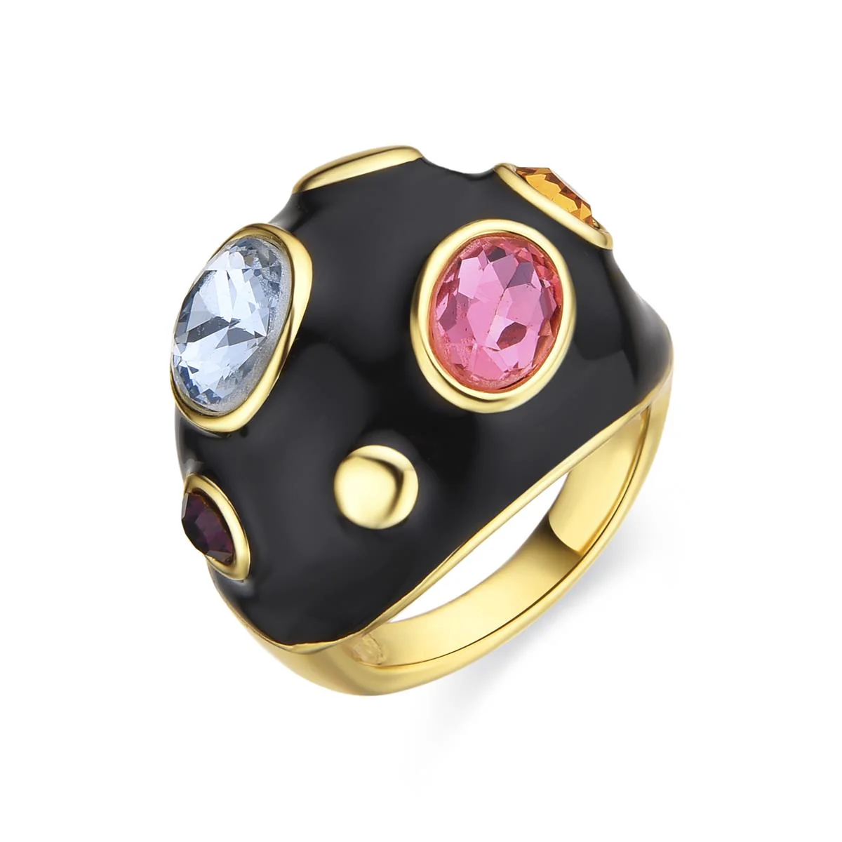 Anillo Yever acabado oro 18k - Yever NEGRO