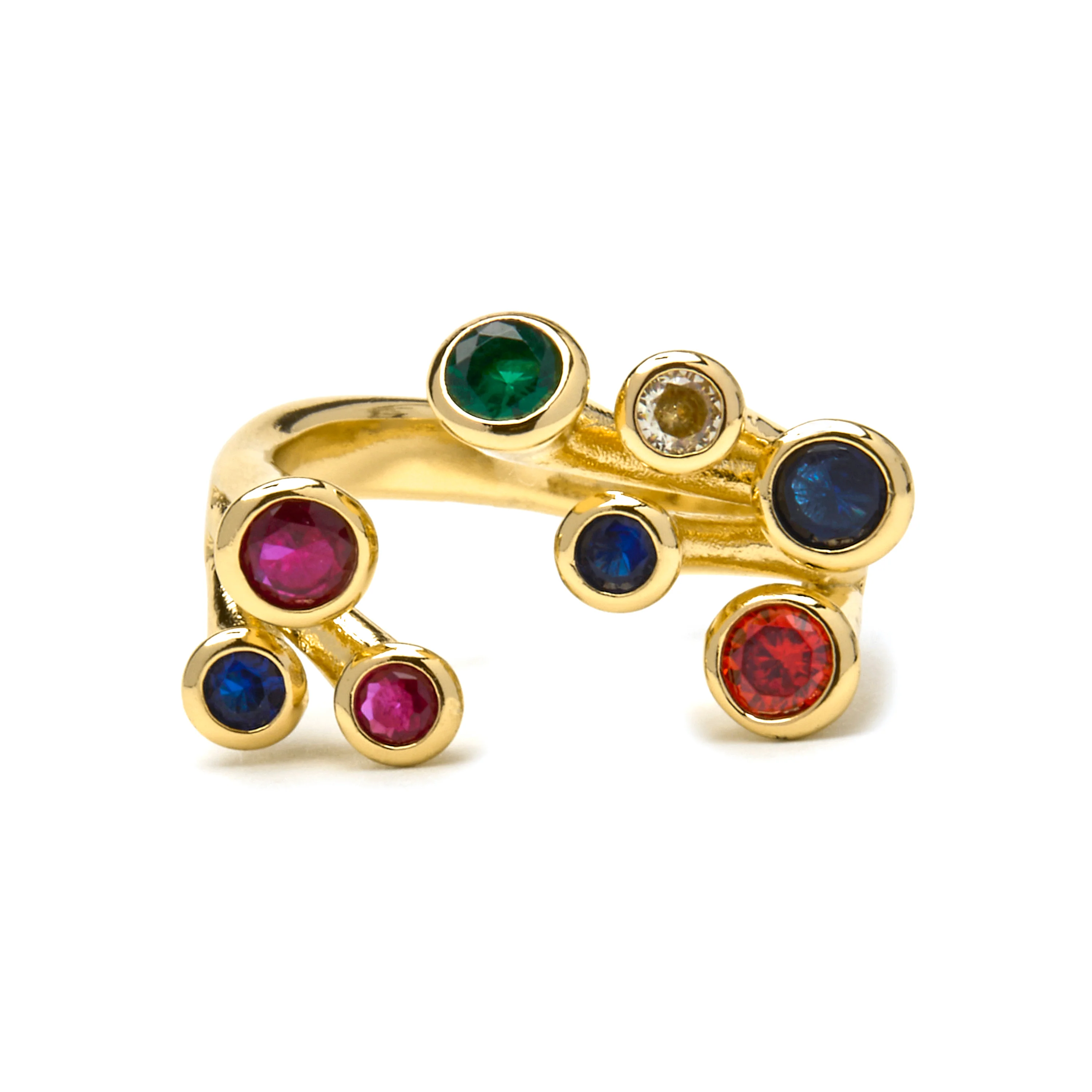 Anillo con Lacado Negro acabado oro 18k - Yter - Image 5