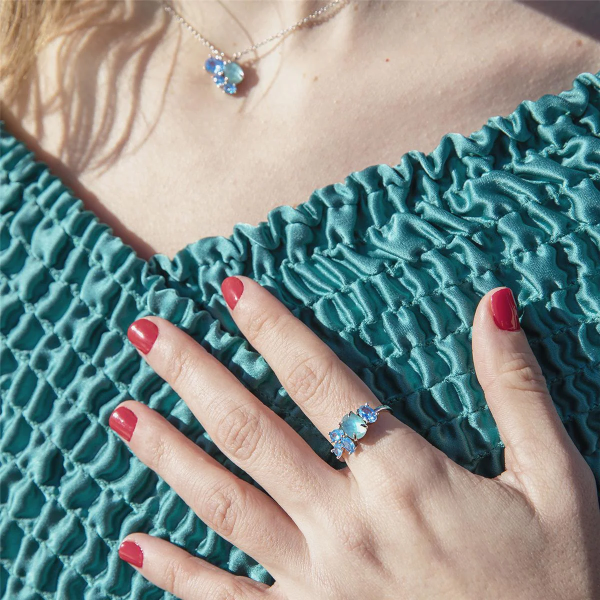 Anillo Zafi Plata De Ley 925 - Zafi AZUL - Image 6