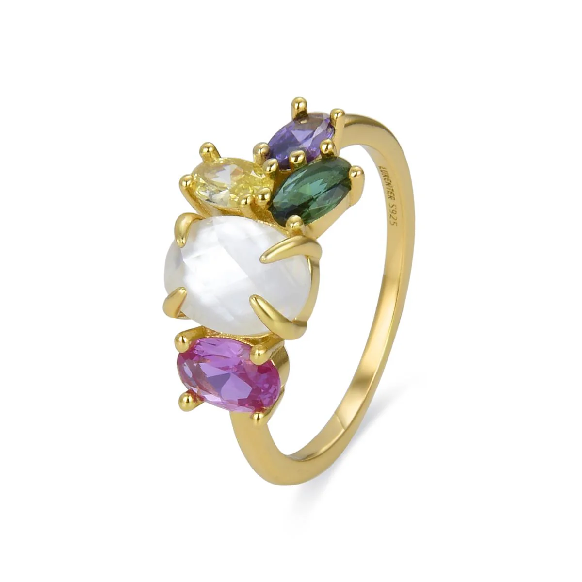 Anillo Zafi Plata De Ley 925 - Zafi MULTICOLOR