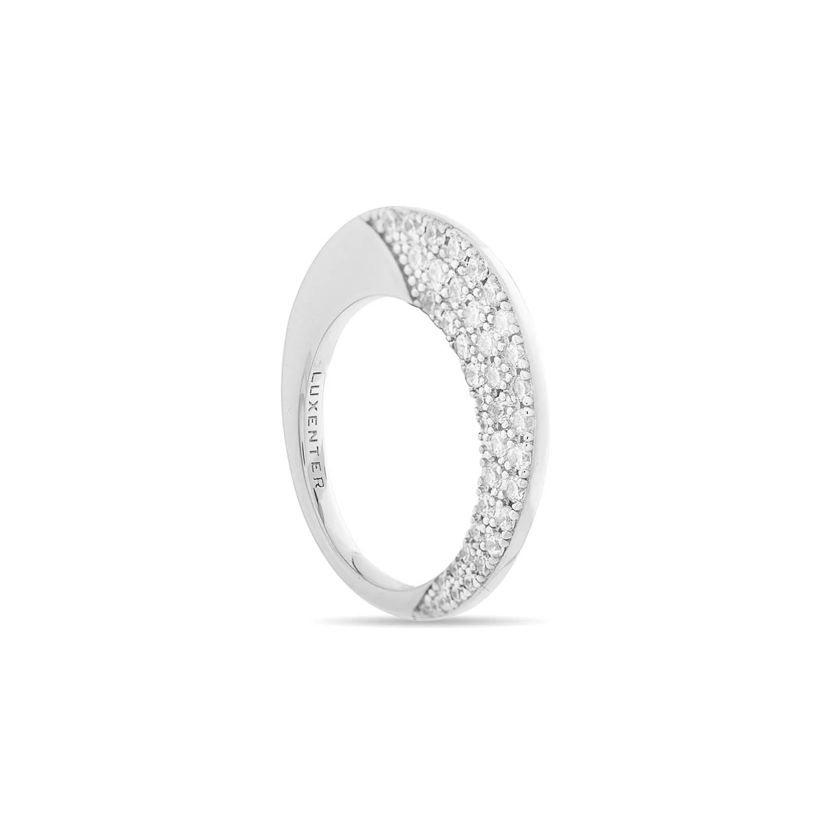 Anillo Zodi De Plata De Ley 925 Con Baño De Rodio - Zodi BLANCO