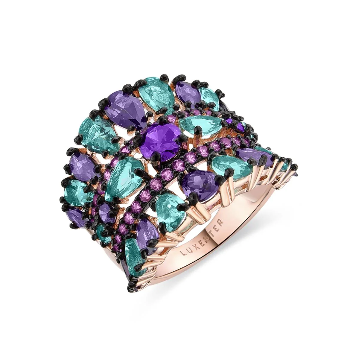 Anillo Zumil Plata de Ley 925 - Zumil MULTICOLOR