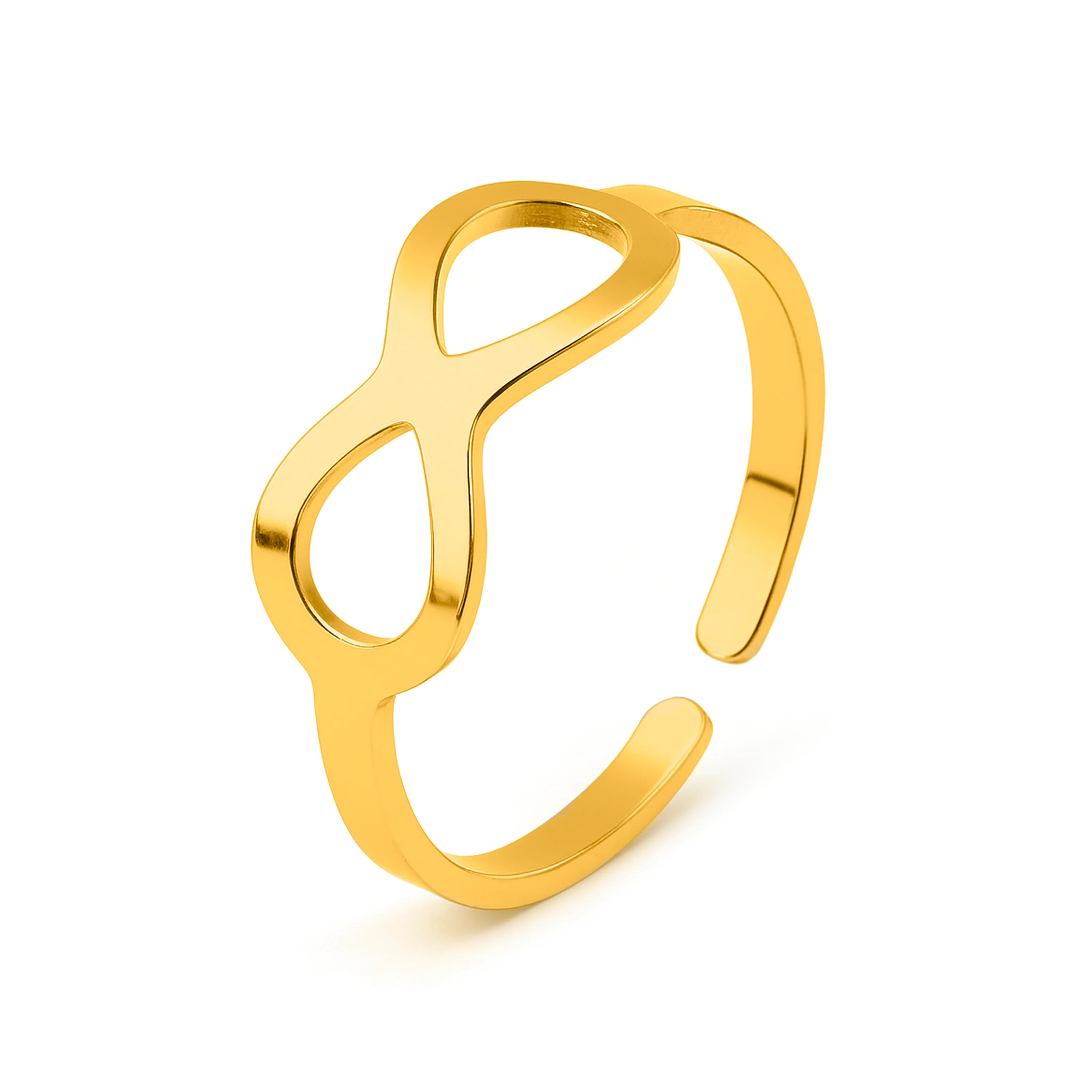 Anillo acabado en oro amarillo de 18k - Ziko