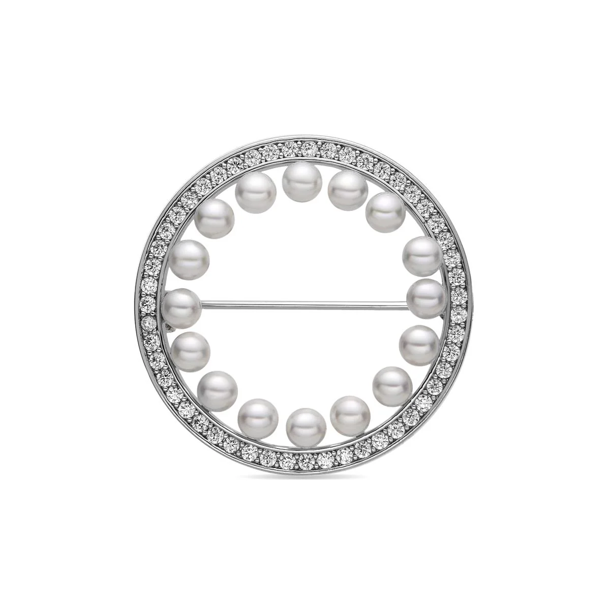 Broche Shami acabado en rodio - Shami BLANCO