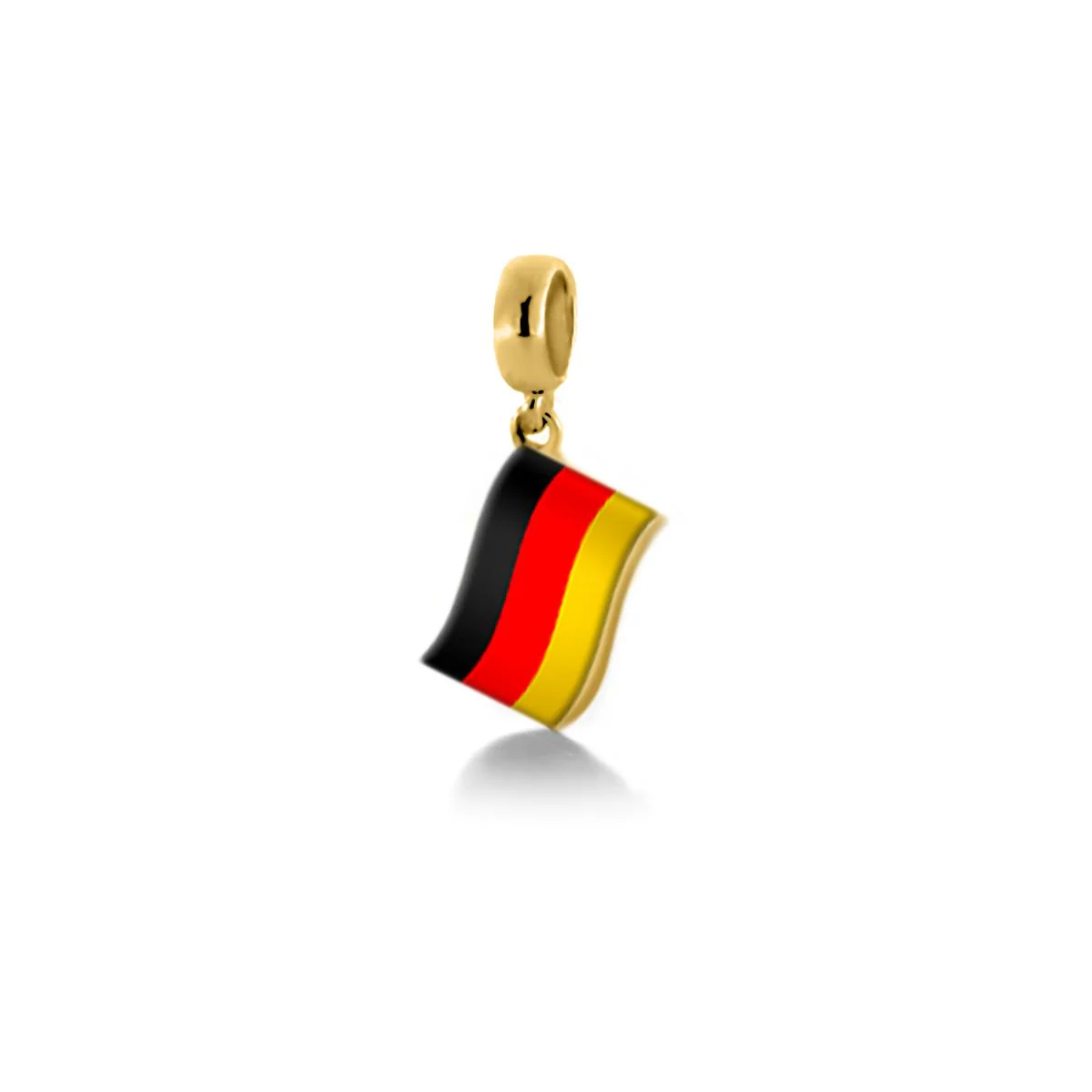 Charm bandera Alemania Plata y lacado multicolor - Alemania GRIS