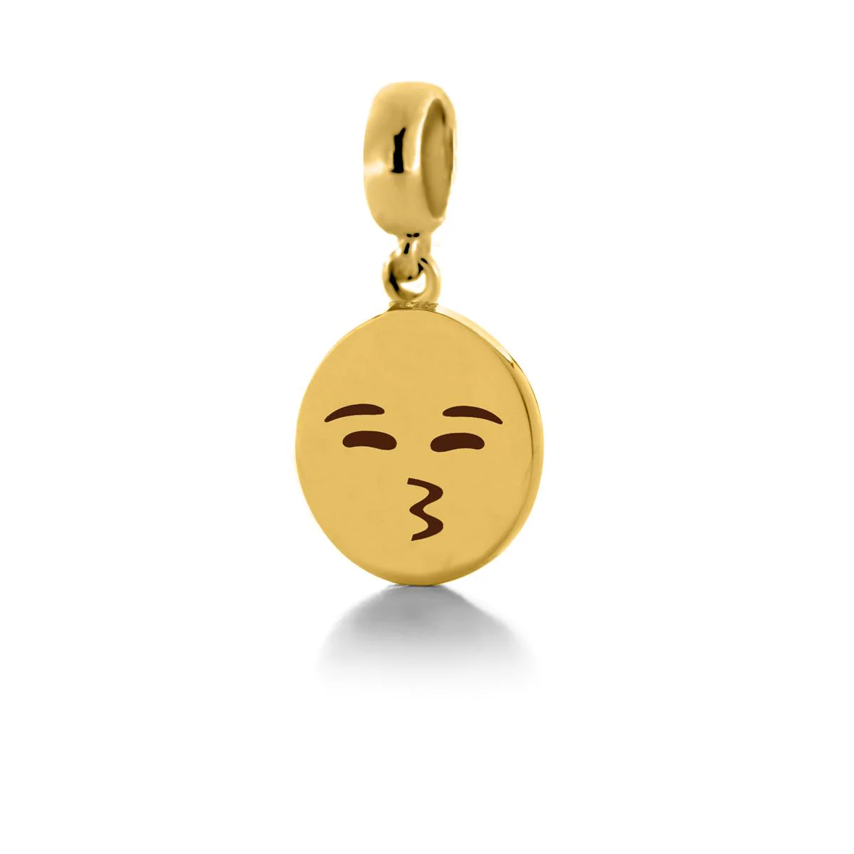 Charm 'Besito' Plata, Baño O. A. y lacado negro - Besito MULTICOLOR