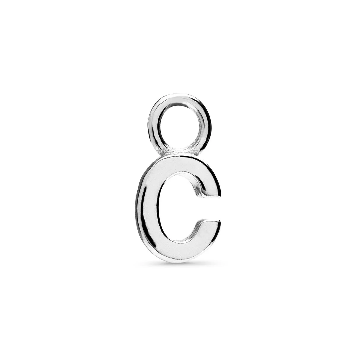 Colgante C Plata De Ley 925 - C GRIS