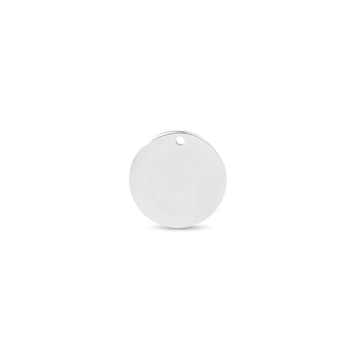 Colgante Circulo Plata De Ley 925 - Circulo GRIS