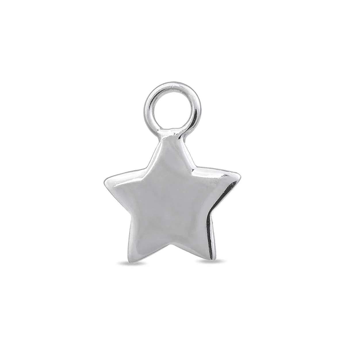 Colgante Estrella Plata De Ley 925 - Estrella GRIS