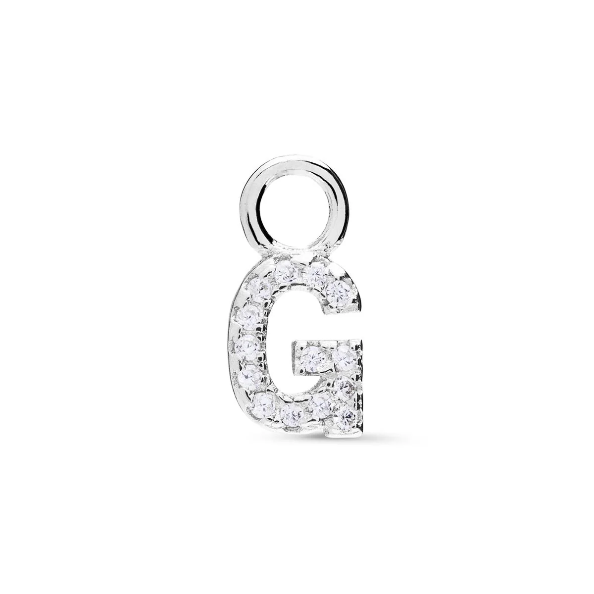 Colgante G Plata De Ley 925 - G BLANCO
