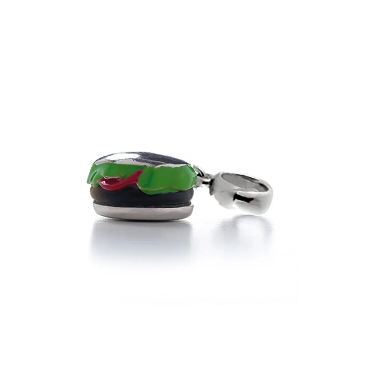 Charm Hamburger Plata y lacado multicolor - Hamburger MULTICOLOR