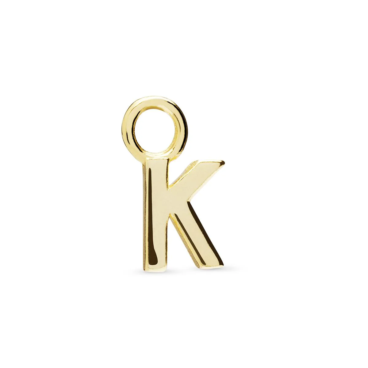 Colgante K Plata De Ley 925 - K AMARILLO