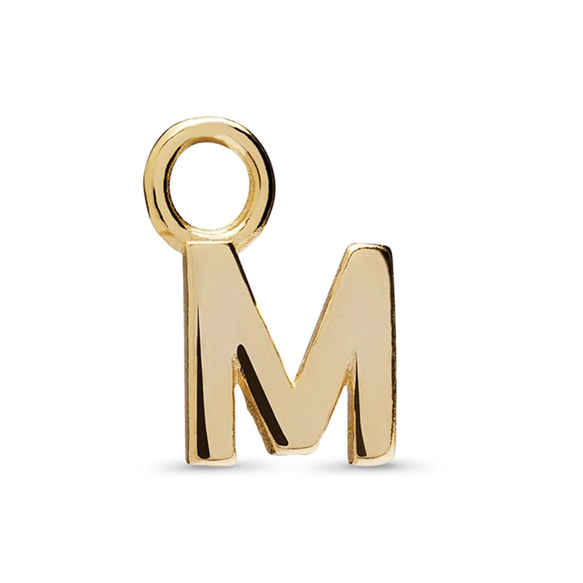 Colgante M Plata De Ley 925 - M AMARILLO