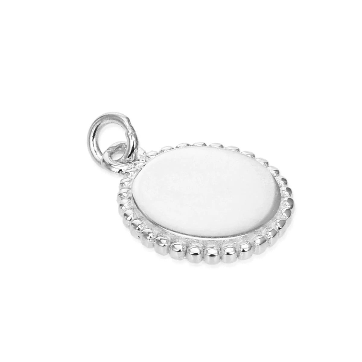 Colgante Luxenter De Plata De Ley 925 Con Baño De - Medalla BLANCO - Image 2