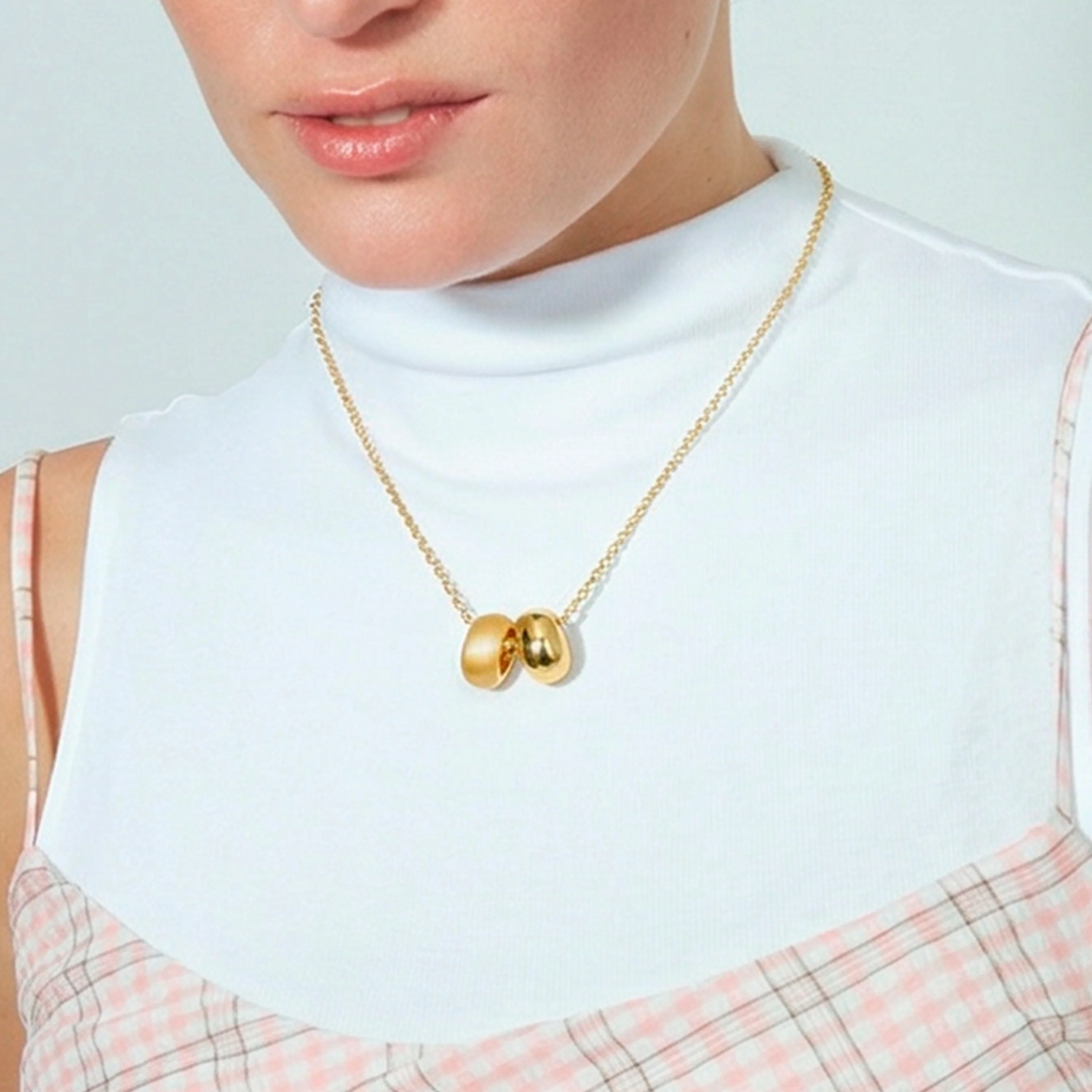 Collar acabado en oro amarillo de 18k - Jiola - Image 6