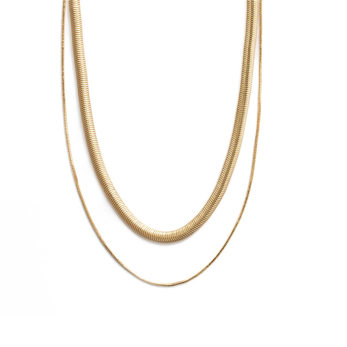 Collar acabado en oro amarillo de 18k - Jezo