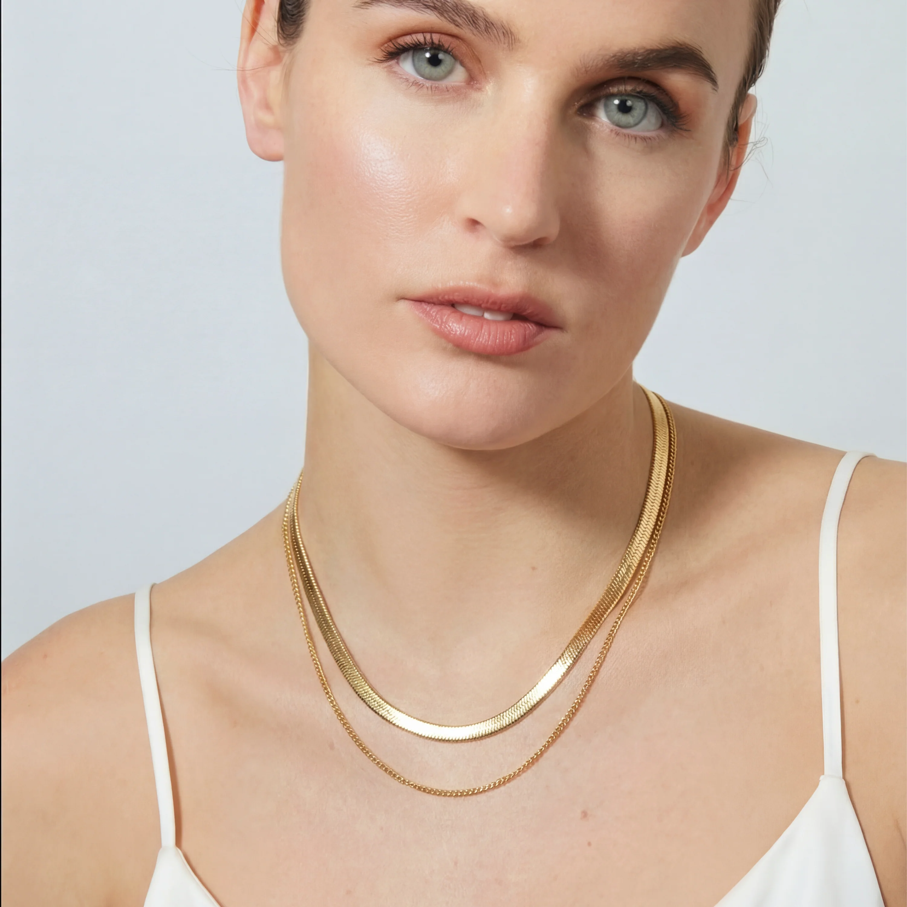 Collar acabado en oro amarillo de 18k - Jezo - Image 2